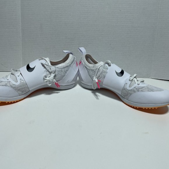 Men Nike Zoom Pole‎ Vault Elite 3 Track NO Spikes White Orange AA1204-101 11.5 - Picture 2 of 8